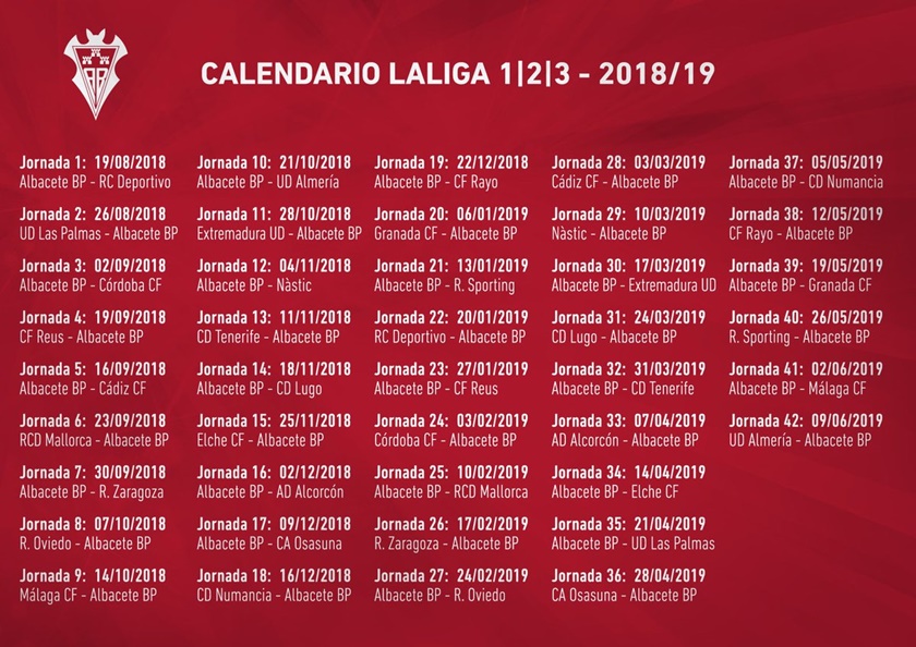 matriz solo físicamente El Albacete Balompié empezará la temporada contra el Deportivo de la Coruña  en el Carlos Belmonte - El Digital de Albacete