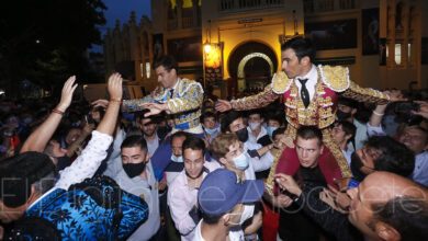 Rubén Pinar y Sergio Serrano triunfaron ante los Victorinos en la Plaza de Toros de Albacete